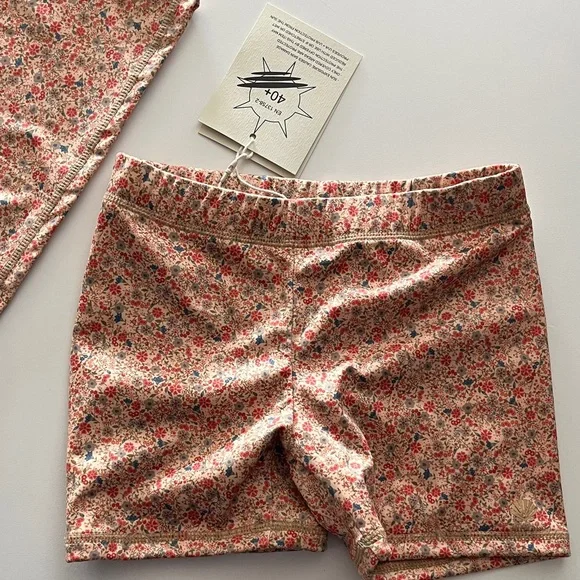 Wheat Kids Floral Rashguard Set - Red - Picture 4 of 7